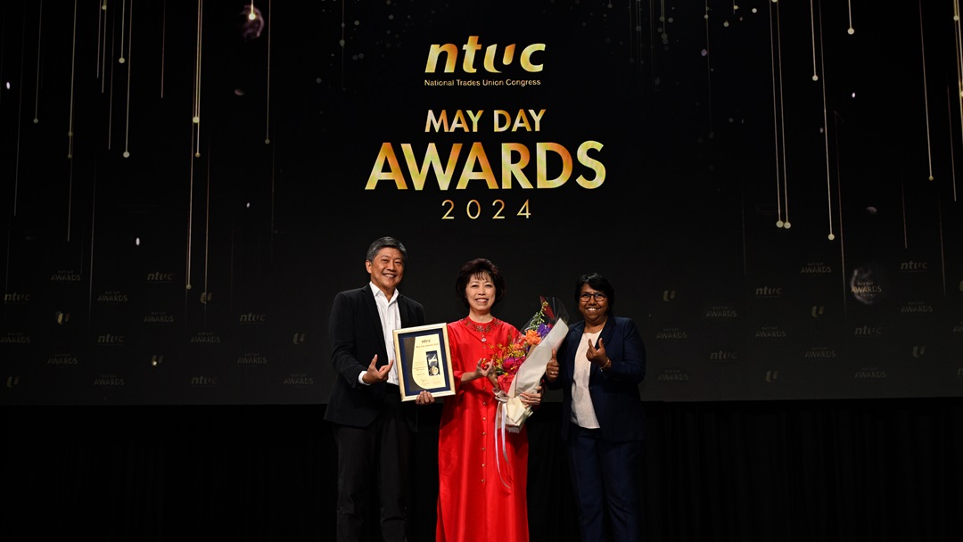 NTUC Confers Top May Day Award On Former President Mary Liew