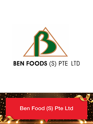 Plaque of Commendation Ben Food (S) Pte Ltd