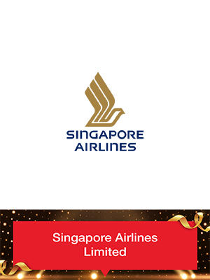 Plaque of Commendation (Gold) Singapore Airlines Limited