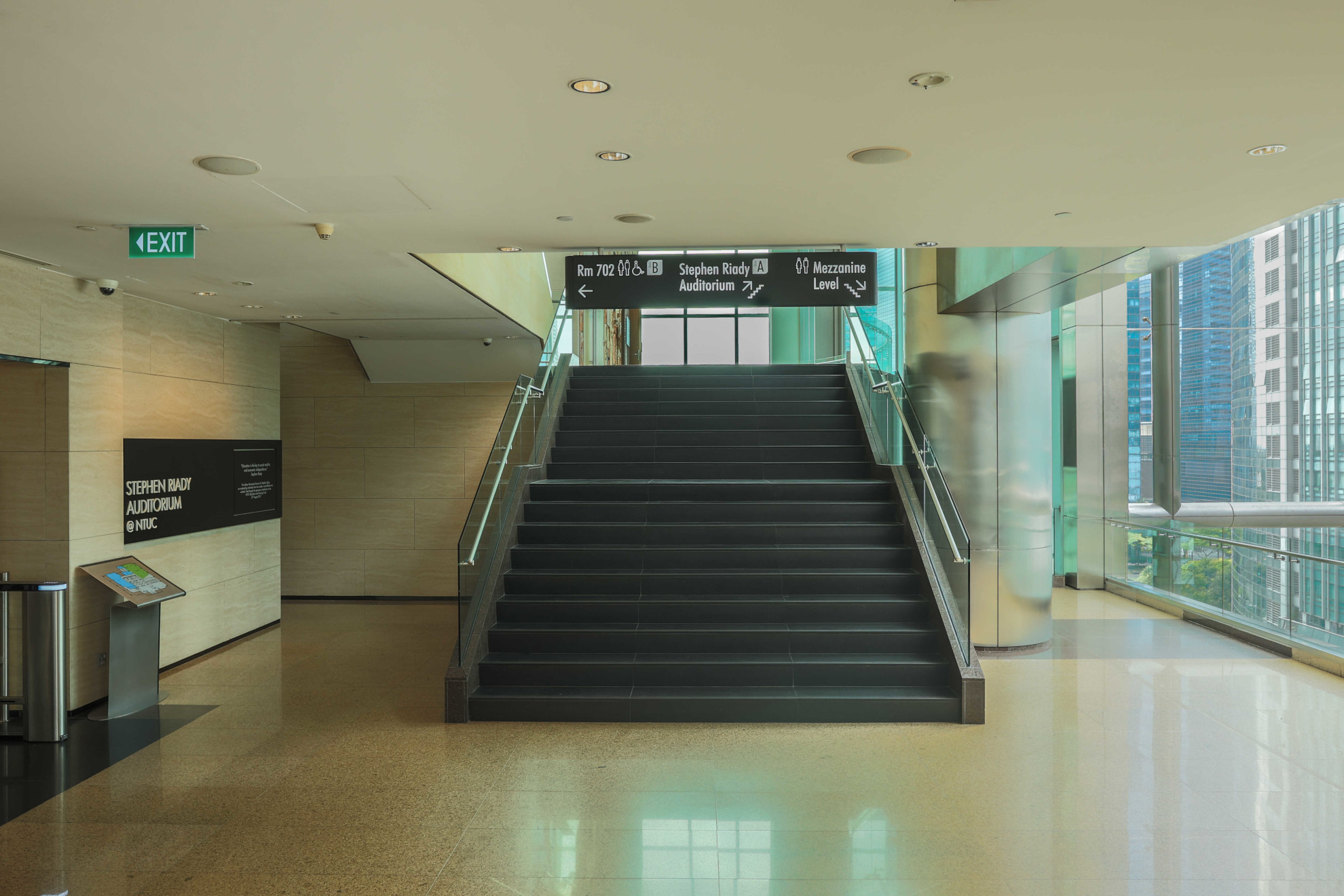 Staircase to the top auditorium