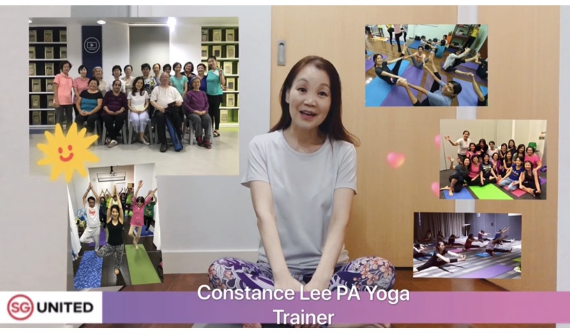 Lee Hong Bee - Yoga Session with Students