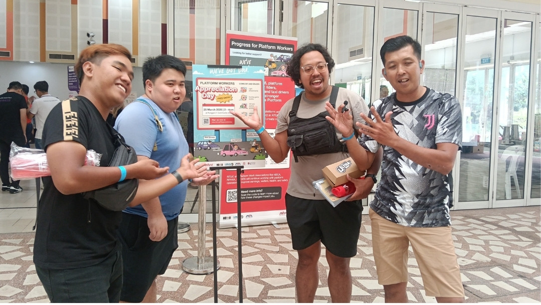 NTUC Platform Worker Appreciation Event recognises workers' contributions to Singapore.