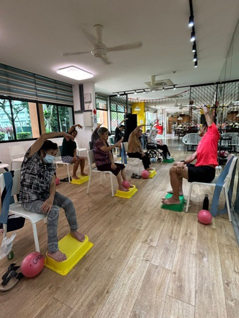 Peter conducting a fitness session, alternative