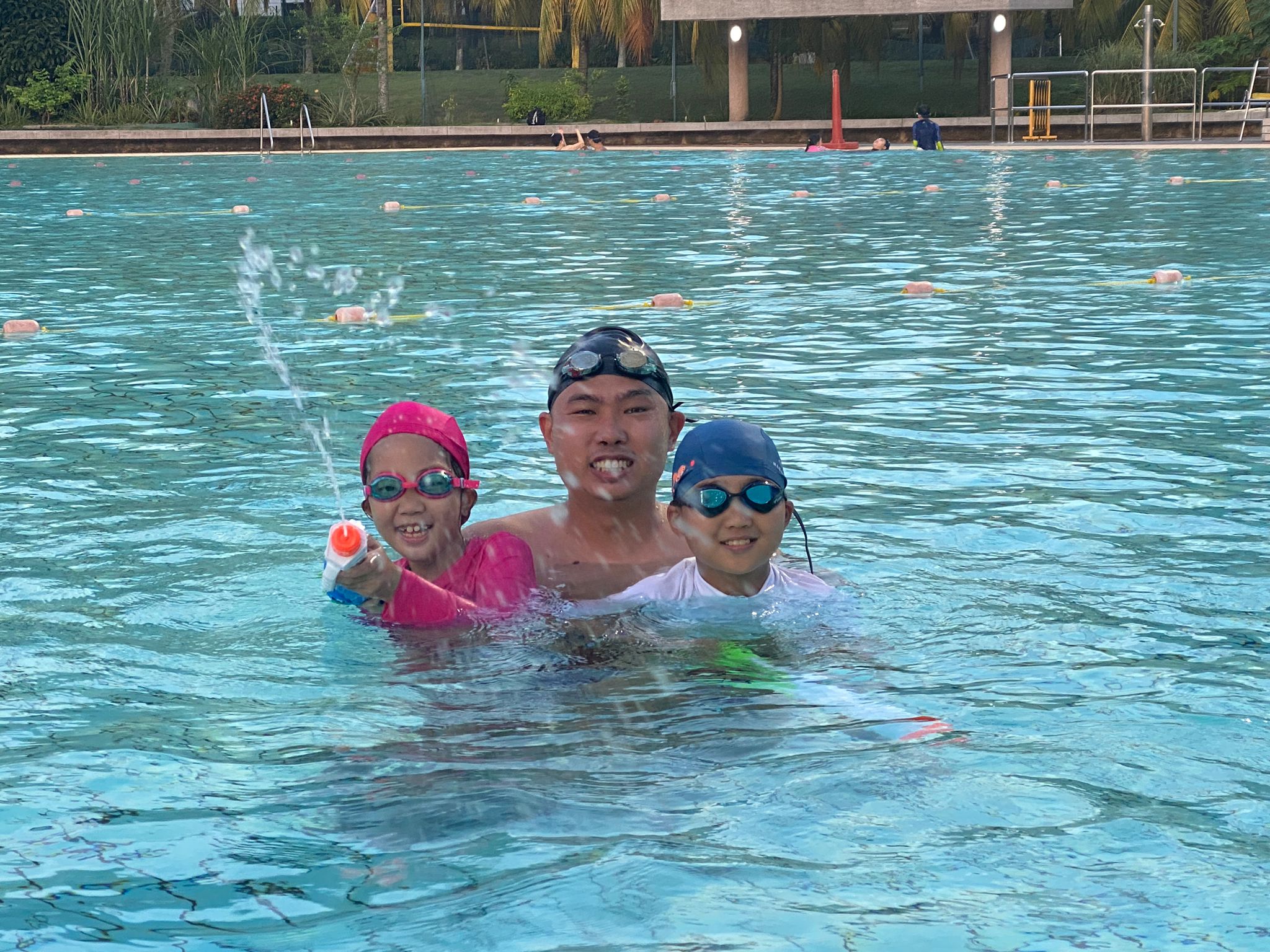 Ethan - Swim Coach with students